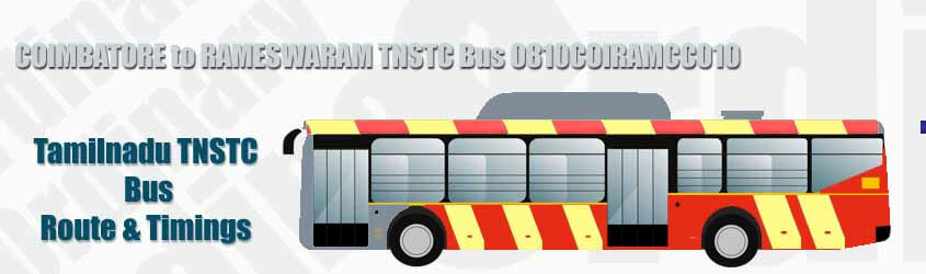 COIMBATORE to RAMESWARAM TNSTC Bus 0810COIRAMCC01O