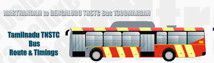 MARTHANDAM to BENGALURU TNSTC Bus 1300MARBAN